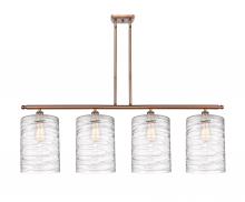  516-4I-AC-G1113-L - Cobbleskill - 4 Light - 48 inch - Antique Copper - Cord hung - Island Light