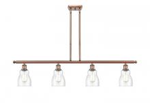  516-4I-AC-G394 - Ellery - 4 Light - 48 inch - Antique Copper - Cord hung - Island Light