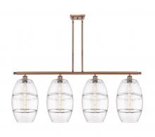  516-4I-AC-G557-10CL - Vaz - 4 Light - 48 inch - Antique Copper - Cord hung - Island Light