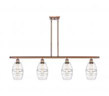  516-4I-AC-G557-6CL - Vaz - 4 Light - 48 inch - Antique Copper - Cord hung - Island Light