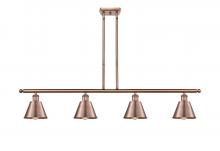  516-4I-AC-M8 - Smithfield - 4 Light - 48 inch - Antique Copper - Cord hung - Island Light