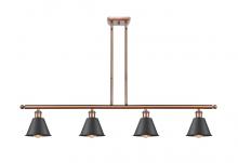  516-4I-AC-M8-BK - Smithfield - 4 Light - 48 inch - Antique Copper - Cord hung - Island Light