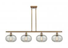  516-4I-BB-G249 - Gorham - 4 Light - 48 inch - Brushed Brass - Cord hung - Island Light