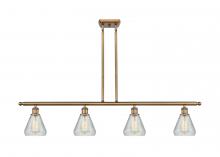  516-4I-BB-G275 - Conesus - 4 Light - 48 inch - Brushed Brass - Cord hung - Island Light