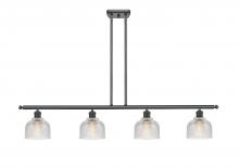  516-4I-BK-G412 - Dayton - 4 Light - 48 inch - Matte Black - Cord hung - Island Light