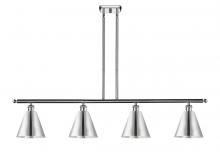  516-4I-PC-MBC-8-PC - Berkshire - 4 Light - 48 inch - Polished Chrome - Cord hung - Island Light