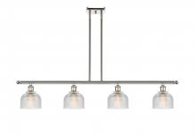  516-4I-PN-G412 - Dayton - 4 Light - 48 inch - Polished Nickel - Cord hung - Island Light