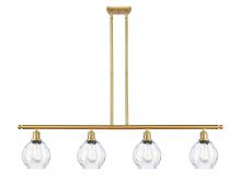  516-4I-SG-G362 - Waverly - 4 Light - 48 inch - Satin Gold - Cord hung - Island Light