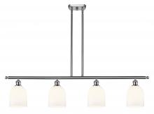  516-4I-SN-G558-6GWH - Bella - 4 Light - 48 inch - Brushed Satin Nickel - Cord hung - Island Light