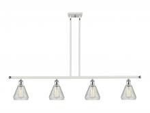  516-4I-WPC-G275 - Conesus - 4 Light - 48 inch - White Polished Chrome - Cord hung - Island Light