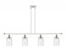  516-4I-WPC-G352 - Candor - 4 Light - 48 inch - White Polished Chrome - Cord hung - Island Light