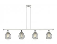  516-4I-WPC-G82 - Eaton - 4 Light - 48 inch - White Polished Chrome - Cord hung - Island Light