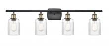  516-4W-BAB-G342 - Hadley - 4 Light - 35 inch - Black Antique Brass - Bath Vanity Light