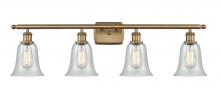  516-4W-BB-G2812 - Hanover - 4 Light - 36 inch - Brushed Brass - Bath Vanity Light