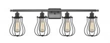 Innovations Lighting 516-4W-BK-CE513-BK - Muselet - 4 Light - 36 inch - Matte Black - Bath Vanity Light