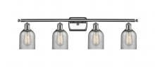  516-4W-PC-G257 - Caledonia - 4 Light - 35 inch - Polished Chrome - Bath Vanity Light