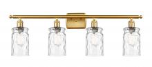  516-4W-SG-G352 - Candor - 4 Light - 35 inch - Satin Gold - Bath Vanity Light