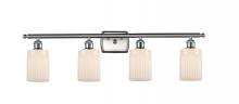  516-4W-SN-G341 - Hadley - 4 Light - 35 inch - Brushed Satin Nickel - Bath Vanity Light