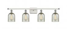  516-4W-WPC-G259 - Caledonia - 4 Light - 35 inch - White Polished Chrome - Bath Vanity Light