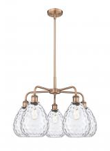  516-5CR-AC-G372 - Waverly - 5 Light - 26 inch - Antique Copper - Chandelier