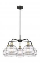  516-5CR-BAB-G556-8CL - Rochester - 5 Light - 26 inch - Black Antique Brass - Chandelier