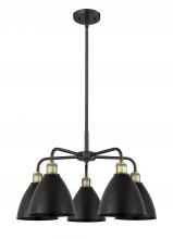  516-5CR-BAB-MBD-75-BK - Bristol - 5 Light - 26 inch - Black Antique Brass - Chandelier