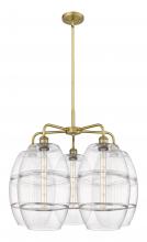  516-5CR-BB-G557-10CL - Vaz - 5 Light - 28 inch - Brushed Brass - Chandelier