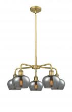  516-5CR-BB-G93 - Fenton - 5 Light - 25 inch - Brushed Brass - Chandelier