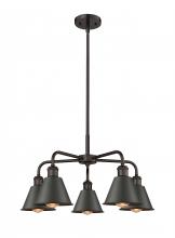  516-5CR-OB-M8-OB - Ballston - 5 Light - 25 inch - Oil Rubbed Bronze - Chandelier