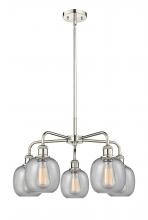  516-5CR-PN-G104 - Belfast - 5 Light - 24 inch - Polished Nickel - Chandelier