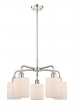  516-5CR-PN-G111 - Cobbleskill - 5 Light - 23 inch - Polished Nickel - Chandelier