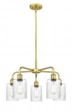  516-5CR-SG-G342 - Hadley - 5 Light - 23 inch - Satin Gold - Chandelier