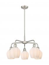  516-5CR-SN-G461-6 - Norfolk - 5 Light - 24 inch - Satin Nickel - Chandelier