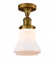  517-1CH-BB-G191 - Bellmont - 1 Light - 6 inch - Brushed Brass - Semi-Flush Mount