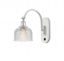  518-1W-WPC-G412 - Dayton - 1 Light - 6 inch - White Polished Chrome - Sconce