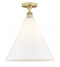  616-1F-BB-GBC-161 - Berkshire - 1 Light - 16 inch - Brushed Brass - Semi-Flush Mount