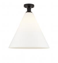  616-1F-OB-GBC-161 - Berkshire - 1 Light - 16 inch - Oil Rubbed Bronze - Semi-Flush Mount