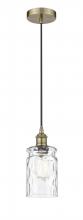  616-1P-AB-G352 - Candor - 1 Light - 5 inch - Antique Brass - Cord hung - Mini Pendant