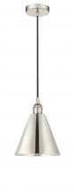  616-1P-PN-MBC-8-PN - Berkshire - 1 Light - 8 inch - Polished Nickel - Cord hung - Mini Pendant