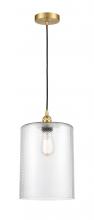  616-1P-SG-G112-L - Cobbleskill - 1 Light - 9 inch - Satin Gold - Cord hung - Mini Pendant