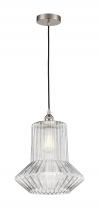  616-1P-SN-G212 - Springwater - 1 Light - 12 inch - Brushed Satin Nickel - Cord hung - Mini Pendant