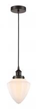  616-1PH-OB-G661-7 - Bullet - 1 Light - 7 inch - Oil Rubbed Bronze - Cord hung - Mini Pendant