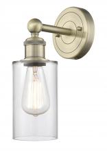  616-1W-AB-G802 - Clymer - 1 Light - 4 inch - Antique Brass - Sconce