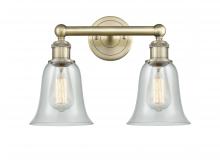  616-2W-AB-G2812 - Hanover - 2 Light - 15 inch - Antique Brass - Bath Vanity Light