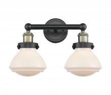  616-2W-BAB-G321 - Olean - 2 Light - 16 inch - Black Antique Brass - Bath Vanity Light