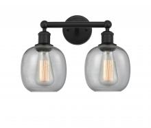  616-2W-BK-G104 - Belfast - 2 Light - 15 inch - Matte Black - Bath Vanity Light