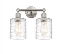  616-2W-SN-G1113 - Cobbleskill - 2 Light - 14 inch - Brushed Satin Nickel - Bath Vanity Light