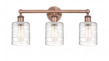  616-3W-AC-G1113 - Cobbleskill - 3 Light - 23 inch - Antique Copper - Bath Vanity Light