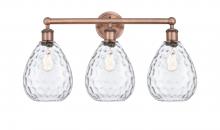  616-3W-AC-G372 - Waverly - 3 Light - 26 inch - Antique Copper - Bath Vanity Light