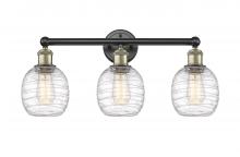  616-3W-BAB-G1013 - Belfast - 3 Light - 24 inch - Black Antique Brass - Bath Vanity Light